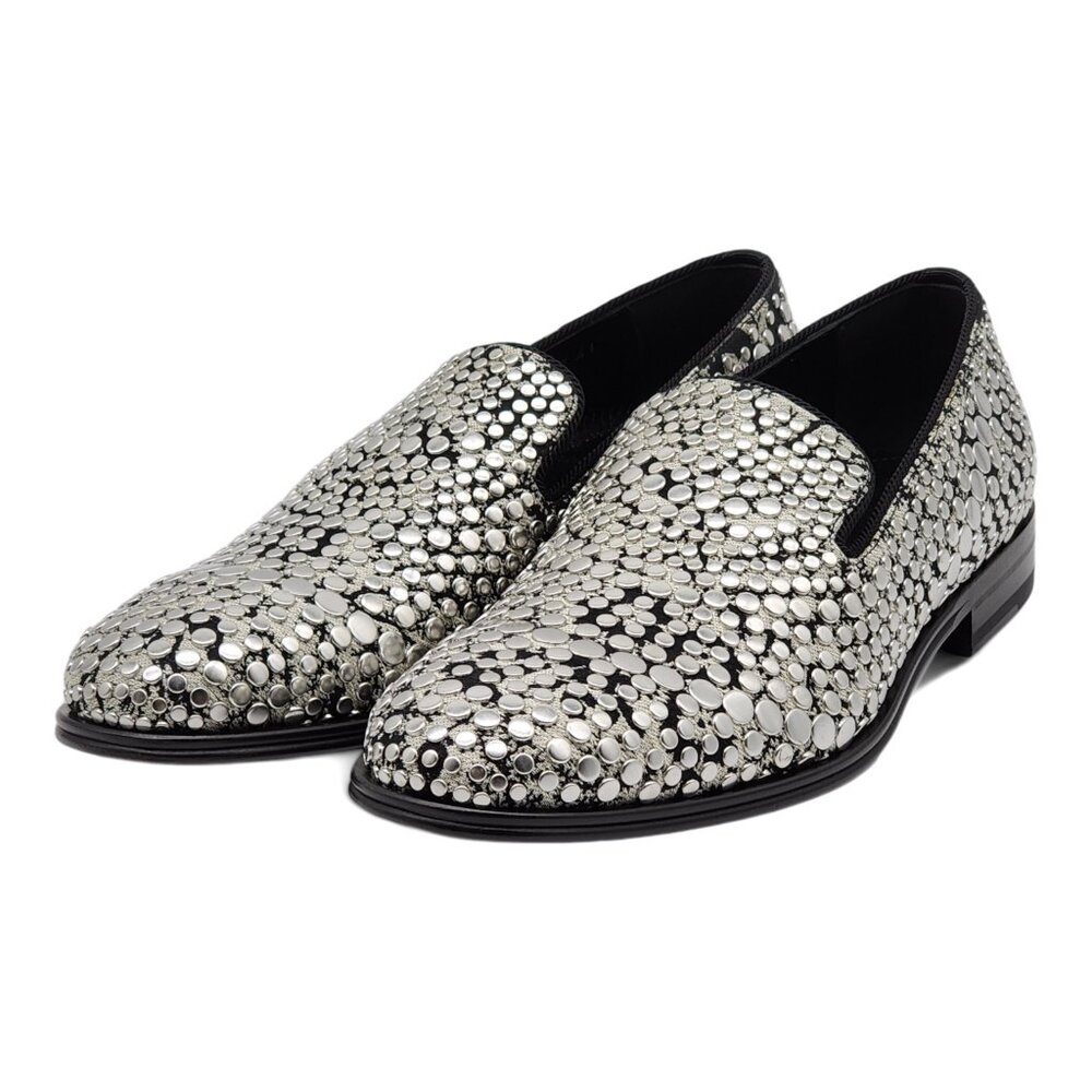Alexander McQueen Silver Studded Loafers 40 (7US) - Picture 4 of 8